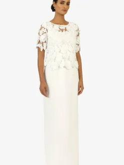 Kraimod Kleider*Damen Kleid weiß gemustert