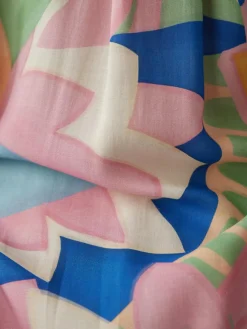 LCMT Kleider*Damen Kleid grün gemustert