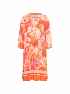 LCMT Kleider*Damen Kleid orange gemustert