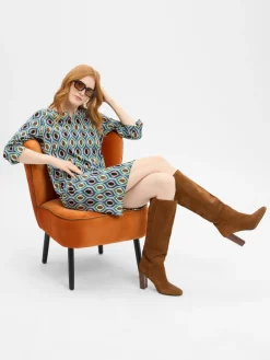 Cartoon Kleider*Damen Kleid mehrfarbig gemustert