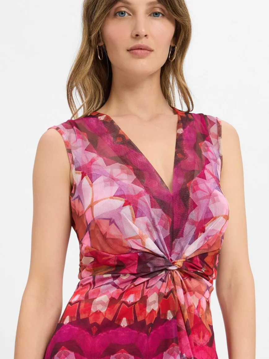 Cartoon Kleider*Damen Kleid pink rosa gemustert