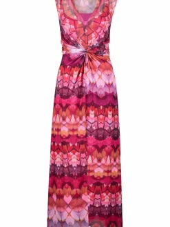 Cartoon Kleider*Damen Kleid pink rosa gemustert