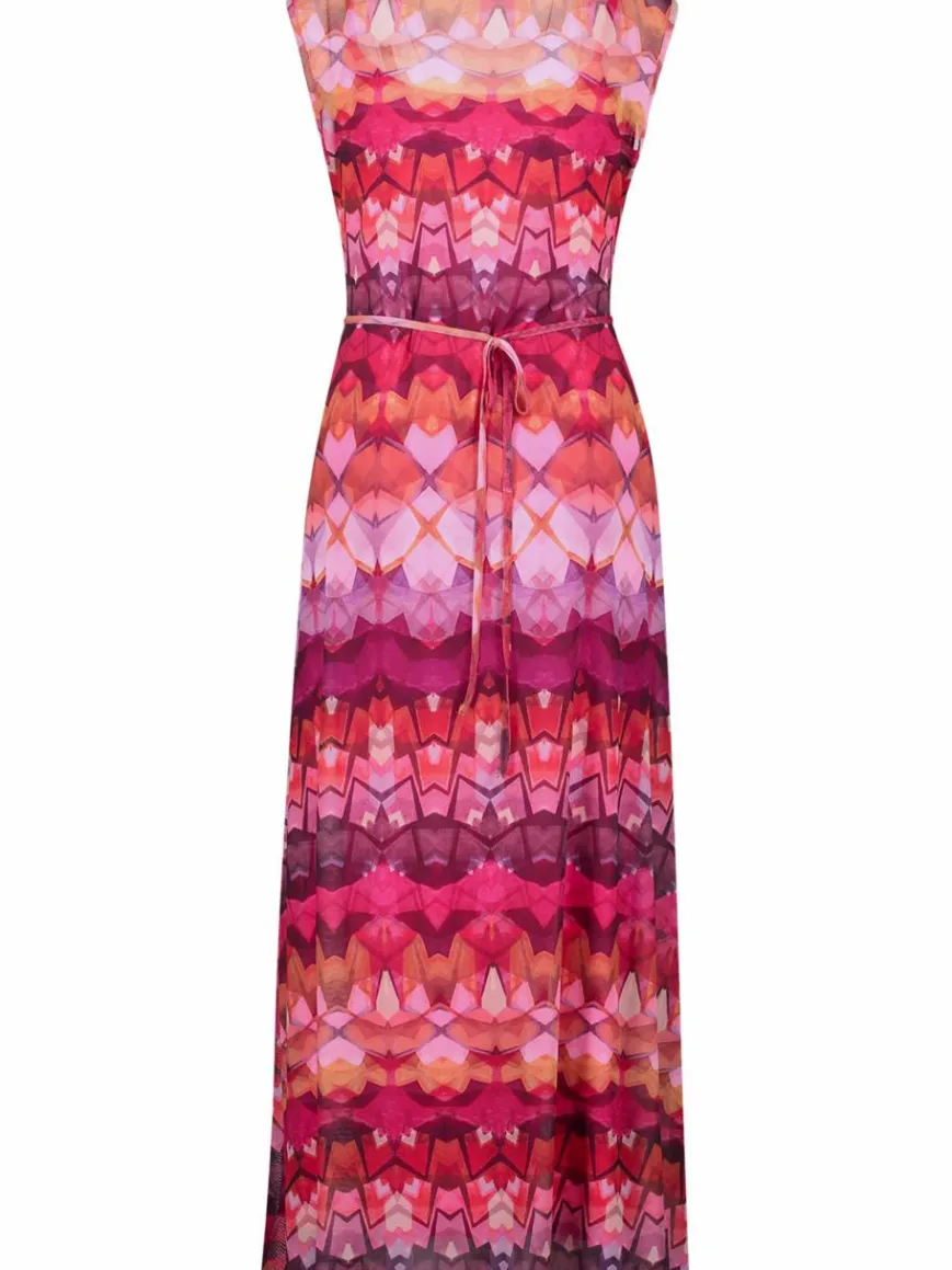 Cartoon Kleider*Damen Kleid pink rosa gemustert