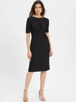 s.Oliver BLACK LABEL Kleider*Damen Kleid schwarz strukturiert