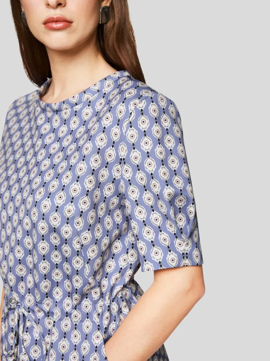 Marc Cain Kleider*Damen Kleid lila gemustert