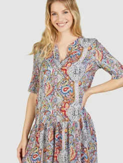Navigazione Kleider*Damen Kleid mehrfarbig bedruckt