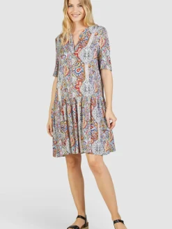 Navigazione Kleider*Damen Kleid mehrfarbig bedruckt