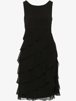 Swing Kleider*Damen Kleid schwarz uni