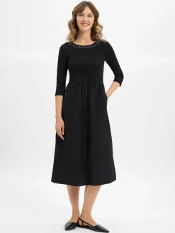 zero Kleider*Damen Kleid schwarz uni