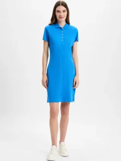 Marie Lund Kleider*Damen Kleid blau uni
