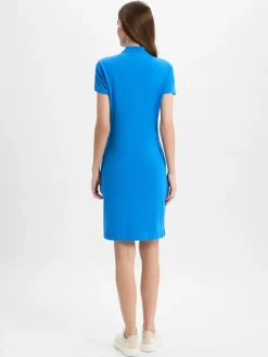Marie Lund Kleider*Damen Kleid blau uni