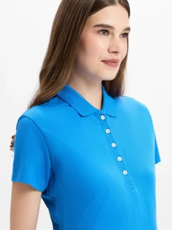 Marie Lund Kleider*Damen Kleid blau uni