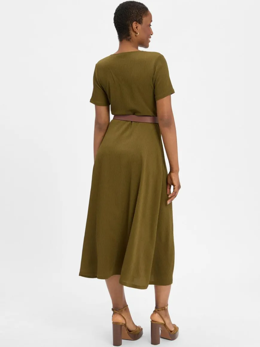 zero Kleider*Damen Kleid oliv uni