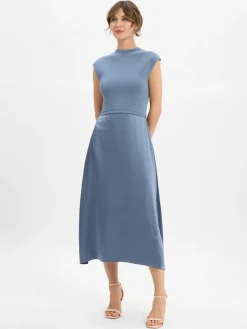 BOSS Kleider*Damen Kleid - Ferdolini blau uni