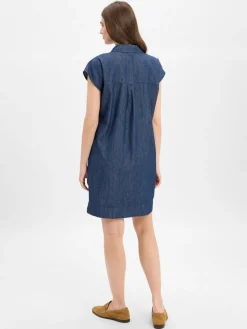 Opus Kleider*Damen Kleid - Wellja denim uni
