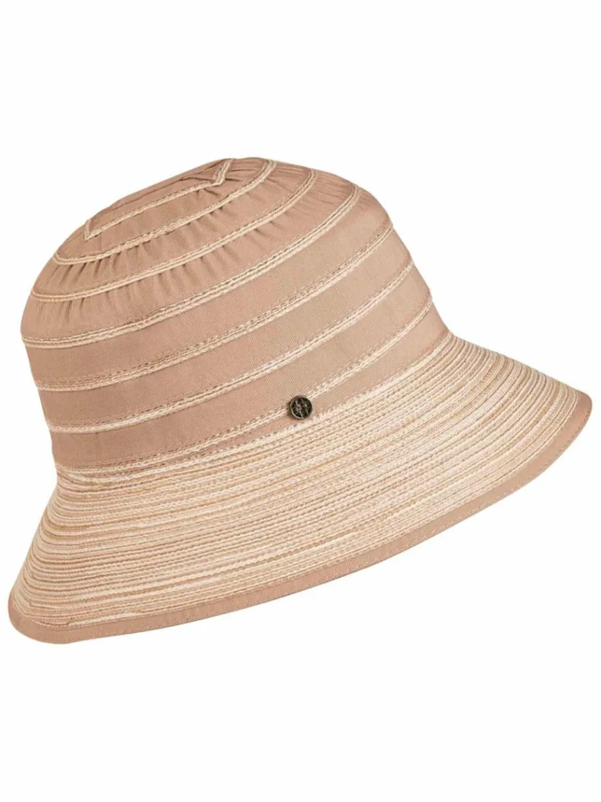 Loevenich Mützen & Hüte*Damen Kopfbedeckung weiß gestreift