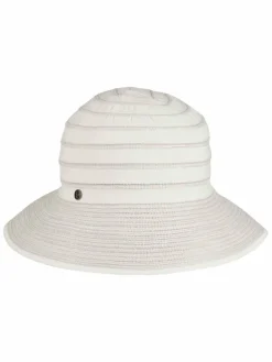 Loevenich Mützen & Hüte*Damen Kopfbedeckung beige gestreift