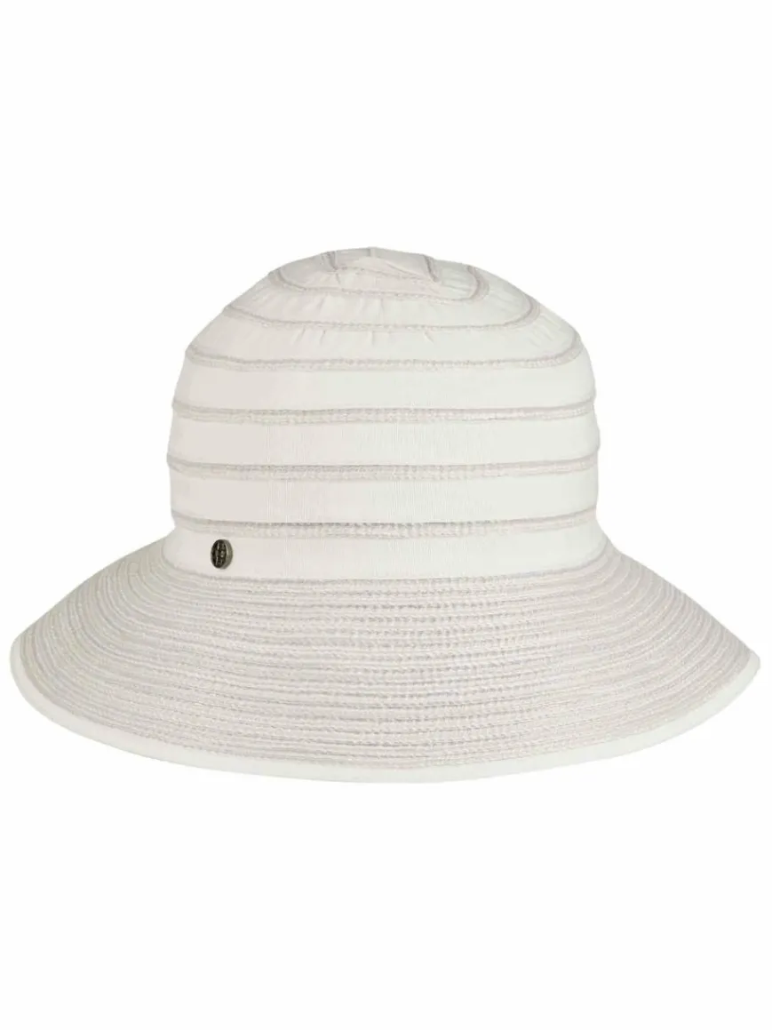 Loevenich Mützen & Hüte*Damen Kopfbedeckung beige gestreift