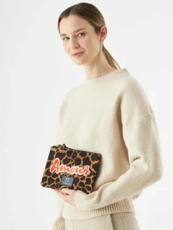 Codello Taschen & Rucksäcke*Damen Kosmetiktasche braun bedruckt