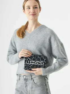 Codello Taschen & Rucksäcke*Damen Kosmetiktasche grau bedruckt