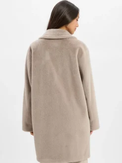 Rofa Jacken & Westen*Damen Kunstfelljacke taupe uni