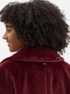 Marc Cain Collections Jacken & Westen*Damen Kunstfelljacke bordeaux uni