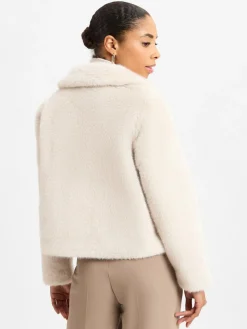 Marie Lund Jacken & Westen*Damen Kunstfelljacke - Paola beige uni