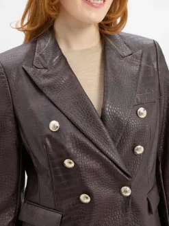 JOOP! Jacken & Westen|Blazer*Damen Kunstlederblazer - Jaydin schoko uni