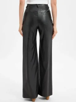 Marc Cain Collections Hosen*Damen Kunstlederhose - Warri schwarz uni