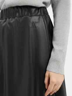 Armani Exchange Röcke*Damen Kunstlederrock schwarz uni