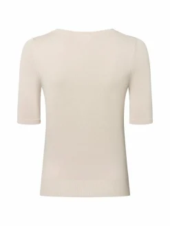 Marie Lund Pullover & Strickjacken|Shirts & Tops*Damen Kurzarmpullover kitt uni