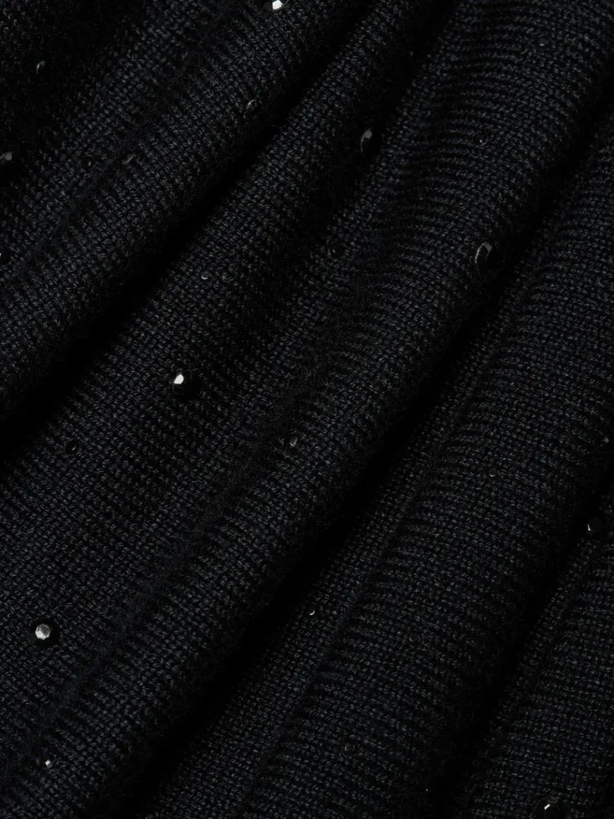 Marie Lund Pullover & Strickjacken|Shirts & Tops*Damen Kurzarmpullover schwarz uni