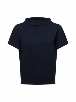 Someday Sweatshirts & Sweatjacken*Damen Kurzarm-Sweatshirt - Kilio marine strukturiert