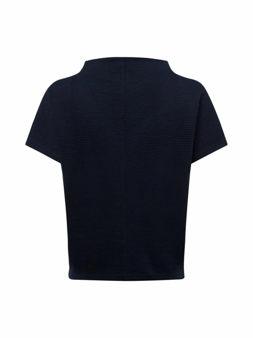 Someday Sweatshirts & Sweatjacken*Damen Kurzarm-Sweatshirt - Kilio marine strukturiert