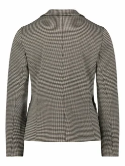 Betty & Co Blazer*Damen Kurzblazer schwarz kariert