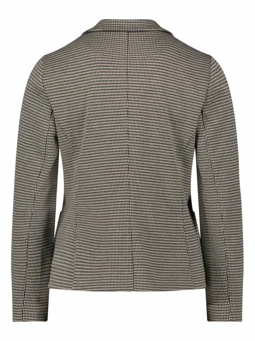 Betty & Co Blazer*Damen Kurzblazer schwarz kariert