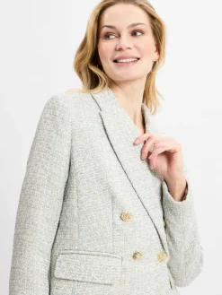 Marie Lund Collection Blazer*Damen Kurzblazer ecru meliert