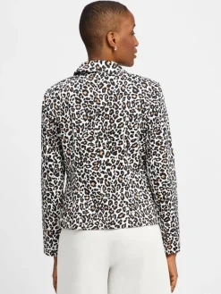 Betty Barclay Blazer*Damen Kurzblazer weiß schwarz gemustert