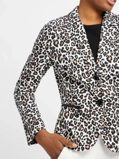 Betty Barclay Blazer*Damen Kurzblazer weiß schwarz gemustert