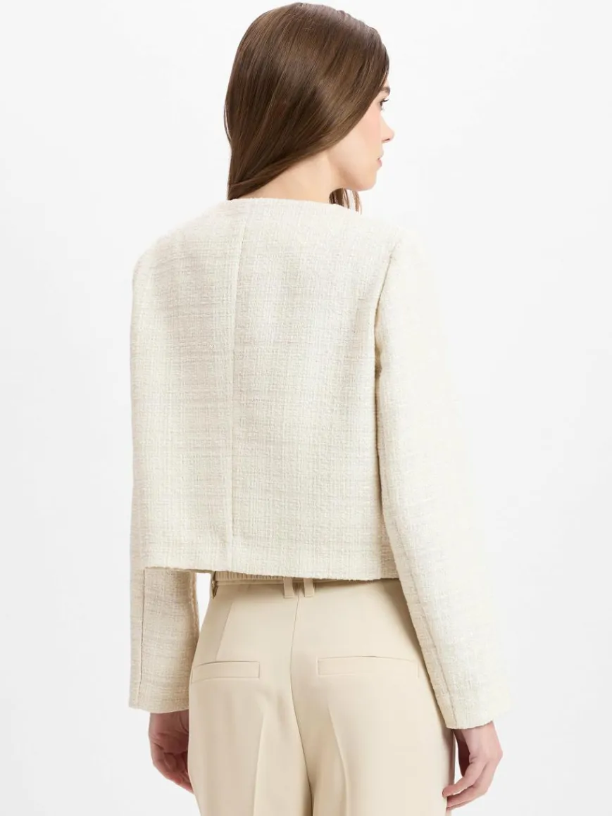 comma Blazer*Damen Kurzblazer beige uni