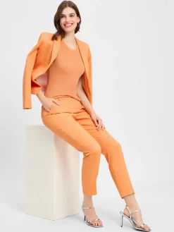 Marie Lund Blazer*Damen Kurzblazer aprikot uni