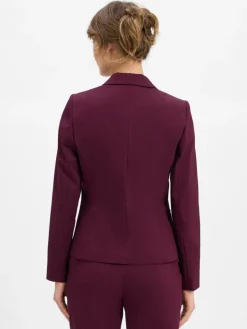 Marie Lund Blazer*Damen Kurzblazer aubergine uni