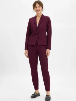 Marie Lund Blazer*Damen Kurzblazer aubergine uni