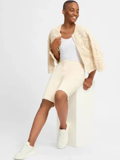 comma Blazer*Damen Kurzblazer sand strukturiert