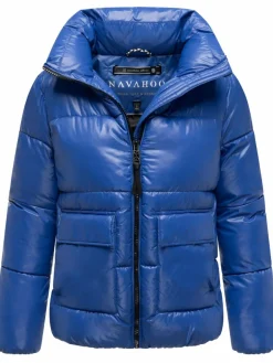 Navahoo Jacken & Westen*Damen Kurzjacke - Eispracht 14 blau uni