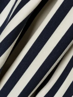 soyaconcept® Sweatshirts & Sweatjacken*Damen Kurzsarm-Sweatshirt - SC-Barni marine ecru gestreift