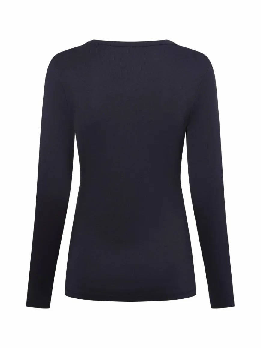 brookshire Shirts & Tops*Damen Langarmshirt marine uni