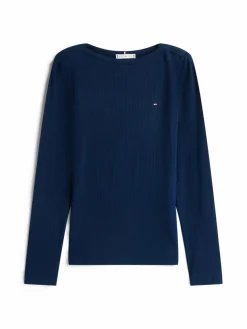 Tommy Hilfiger Shirts & Tops*Damen Langarmshirt marine uni