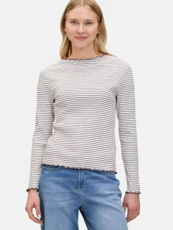 Cartoon Shirts & Tops*Damen Langarm-Shirt mehrfarbig gestreift