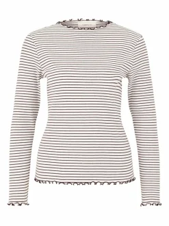 Cartoon Shirts & Tops*Damen Langarm-Shirt mehrfarbig gestreift
